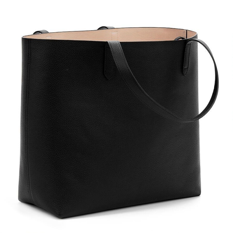 Bolso Tote Cuyana Classic Structured Cuero Mujer Negras Rosas | LSY626LO