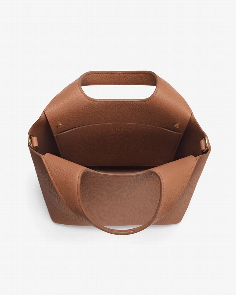Bolso Tote Cuyana Mini System Mujer Marrones | RPS5822ZU