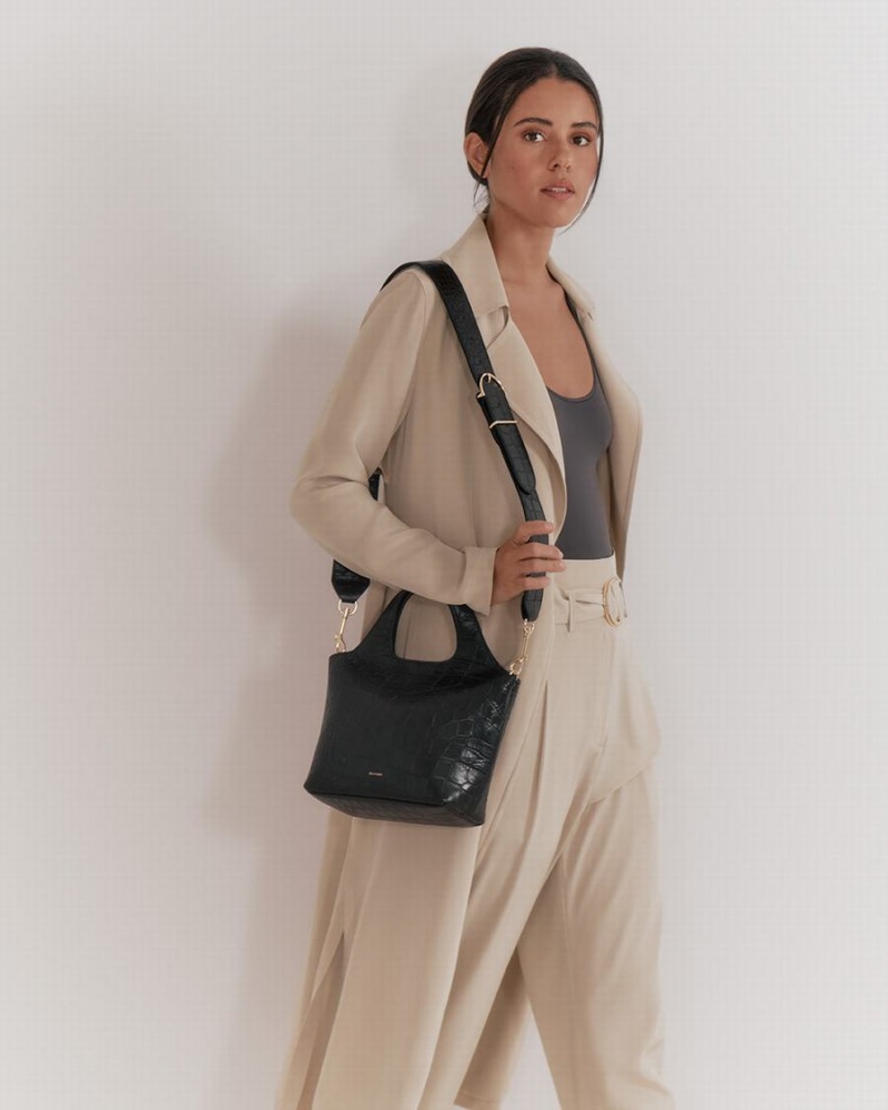 Bolso Tote Cuyana Mini System Mujer Negras | VOZ8520XZ