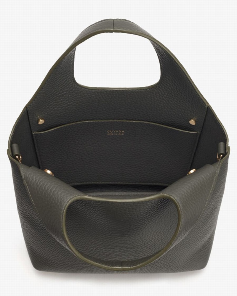 Bolso Tote Cuyana Mini System Mujer Verde Oscuro | LZN3855VF