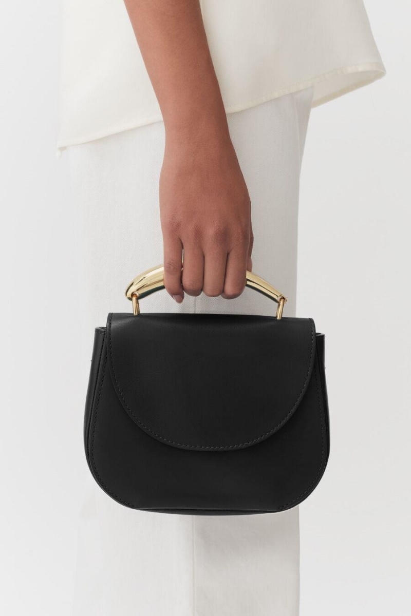 Bolso Tote Cuyana Sculpted Handle Mujer Negras | KAL8452FV