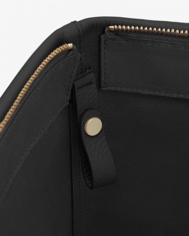 Bolso Tote Cuyana Small Easy Cremallera Mujer Negras | VVV37100IV