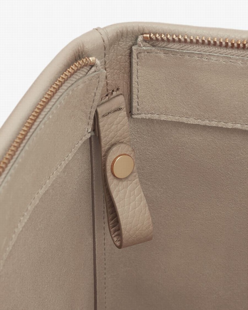 Bolso Tote Cuyana Small Easy Cremallera Mujer Gris | WYC1022DX