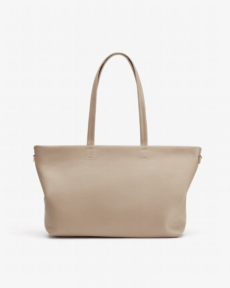Bolso Tote Cuyana Small Easy Cremallera Mujer Gris | WYC1022DX