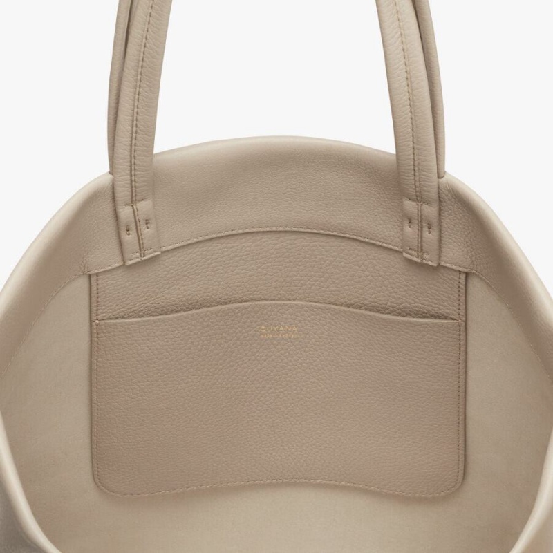 Bolso Tote Cuyana Small Easy Mujer Gris | LWY8527YL