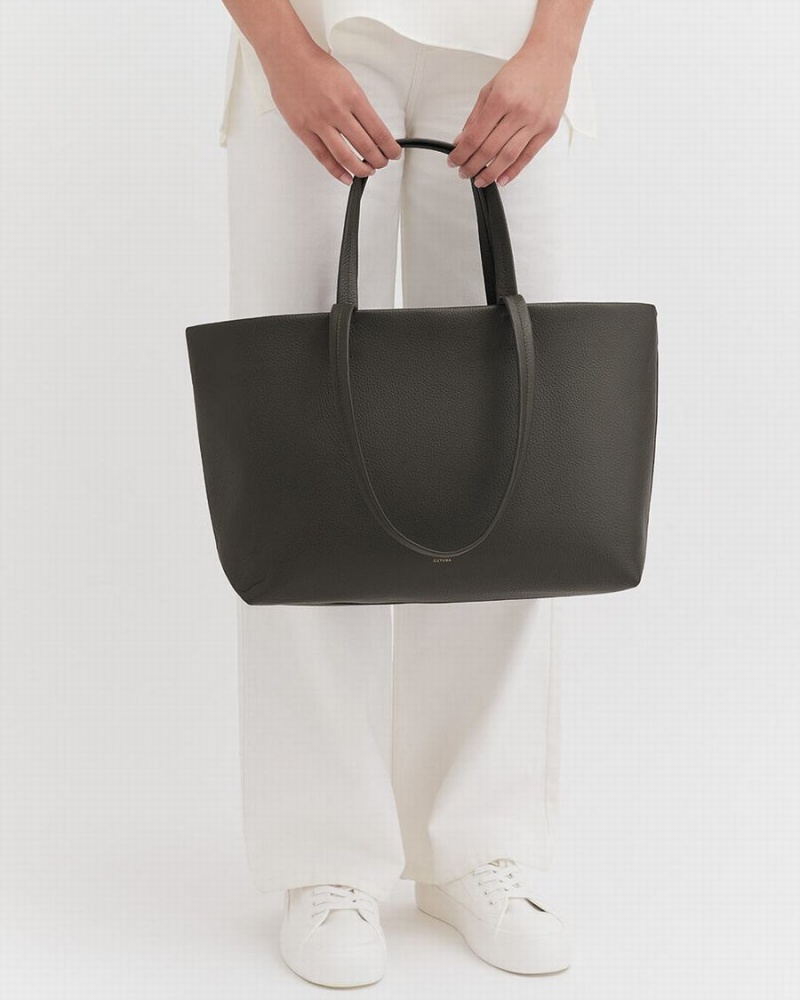 Bolso Tote Cuyana Small Easy Mujer Verde Oscuro | KMB5130NO