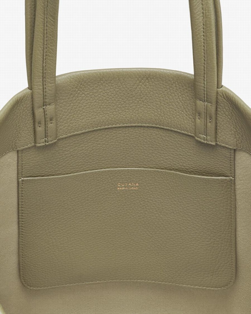 Bolso Tote Cuyana Small Easy Mujer Verde | EXI1253WA