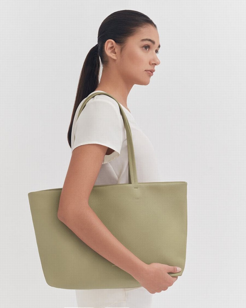 Bolso Tote Cuyana Small Easy Mujer Verde | EXI1253WA