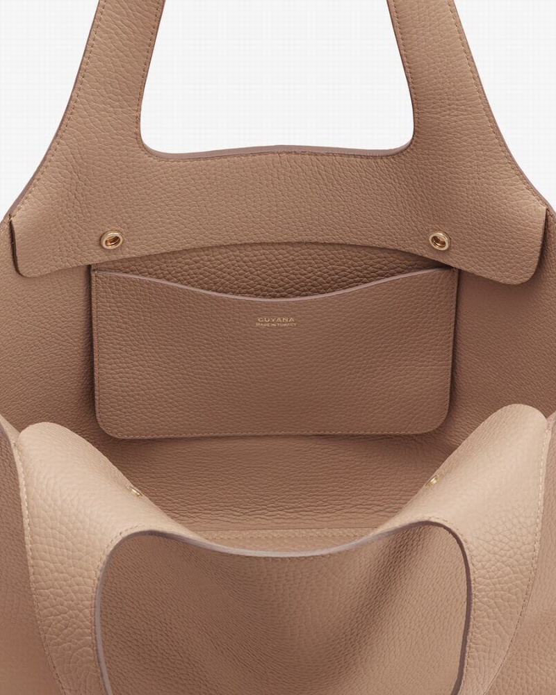 Bolso Tote Cuyana System Mujer Kaki | IOJ278RK