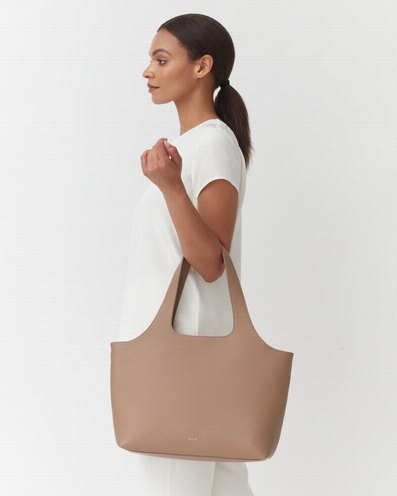 Bolso Tote Cuyana System Mujer Kaki | IOJ278RK
