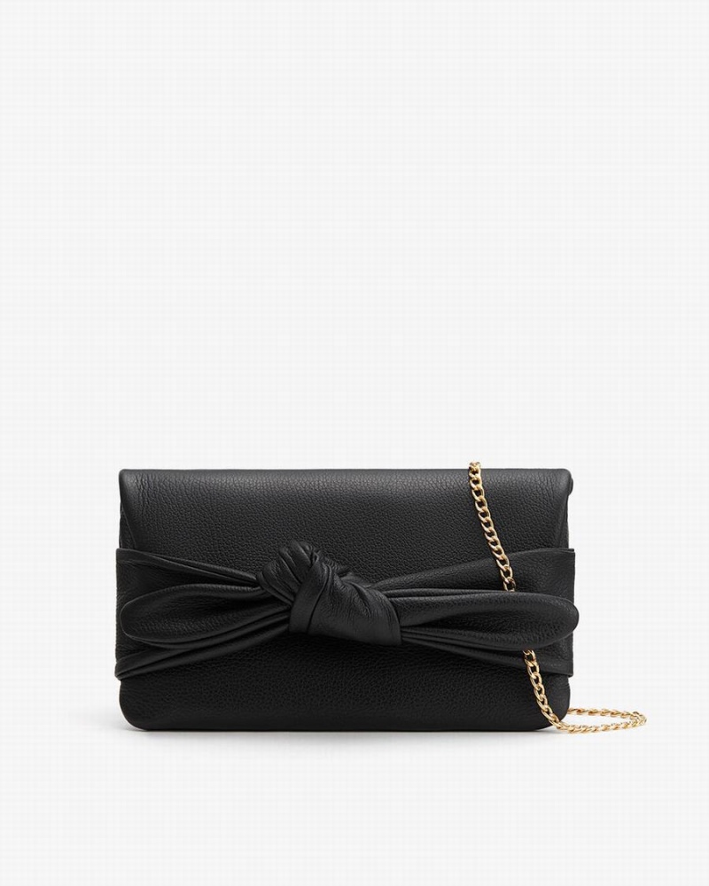 Bolso de Mano Cuyana Bow Mujer Negras | JFW755EF
