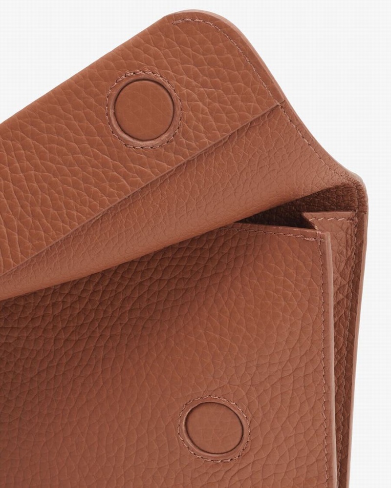 Bolso de Mano Cuyana System Flap Mujer Marrones | PNH7254OX