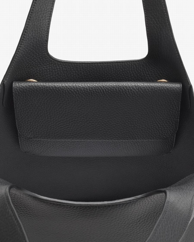 Bolso de Mano Cuyana System Flap Mujer Negras | PQG2260EL