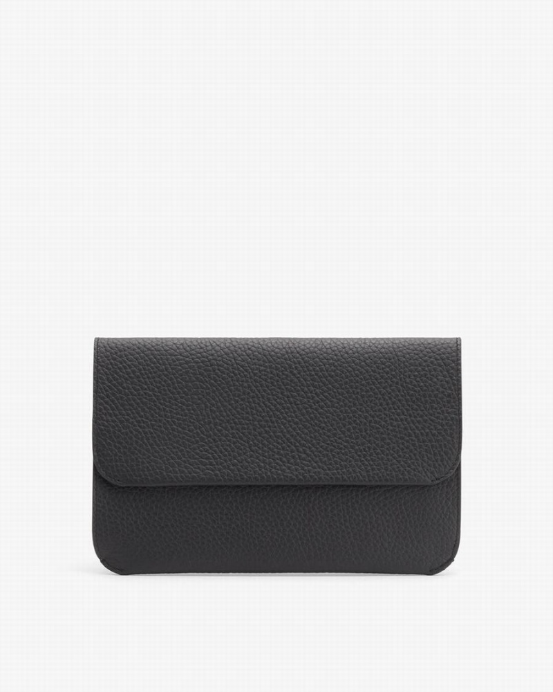 Bolso de Mano Cuyana System Flap Mujer Negras | PQG2260EL