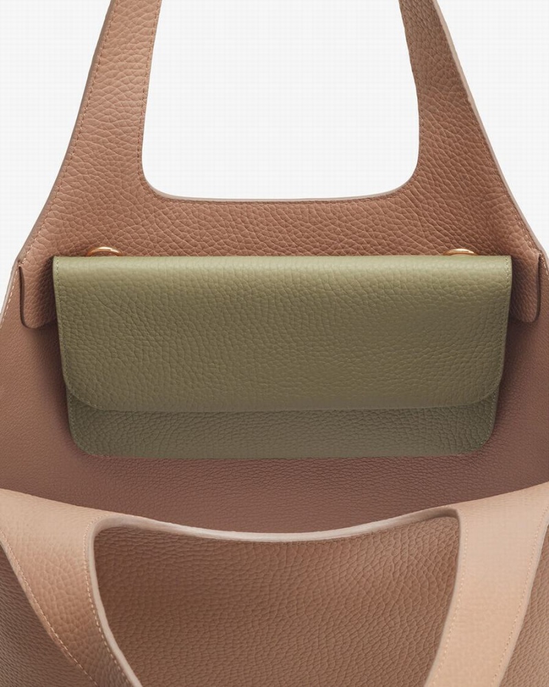 Bolso de Mano Cuyana System Flap Mujer Verde | FAC3942SE