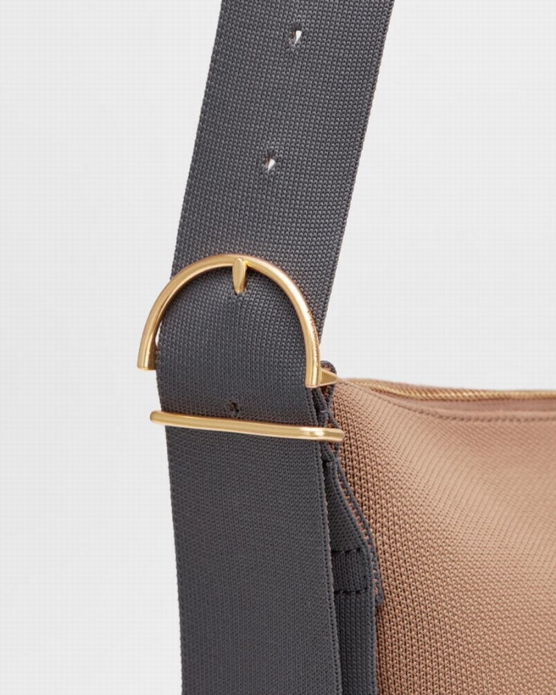 Bolsos Cruzados Cuyana Oversized Sling Mujer Kaki | PLJ9986ES