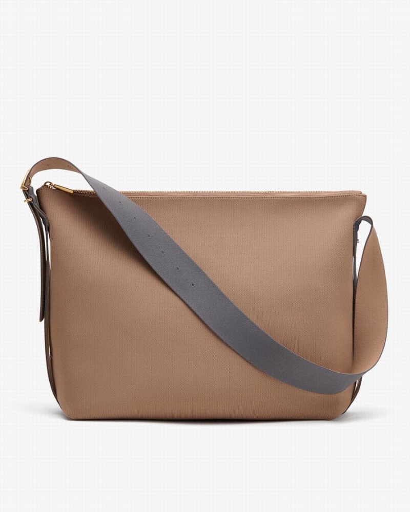 Bolsos Cruzados Cuyana Oversized Sling Mujer Kaki | PLJ9986ES