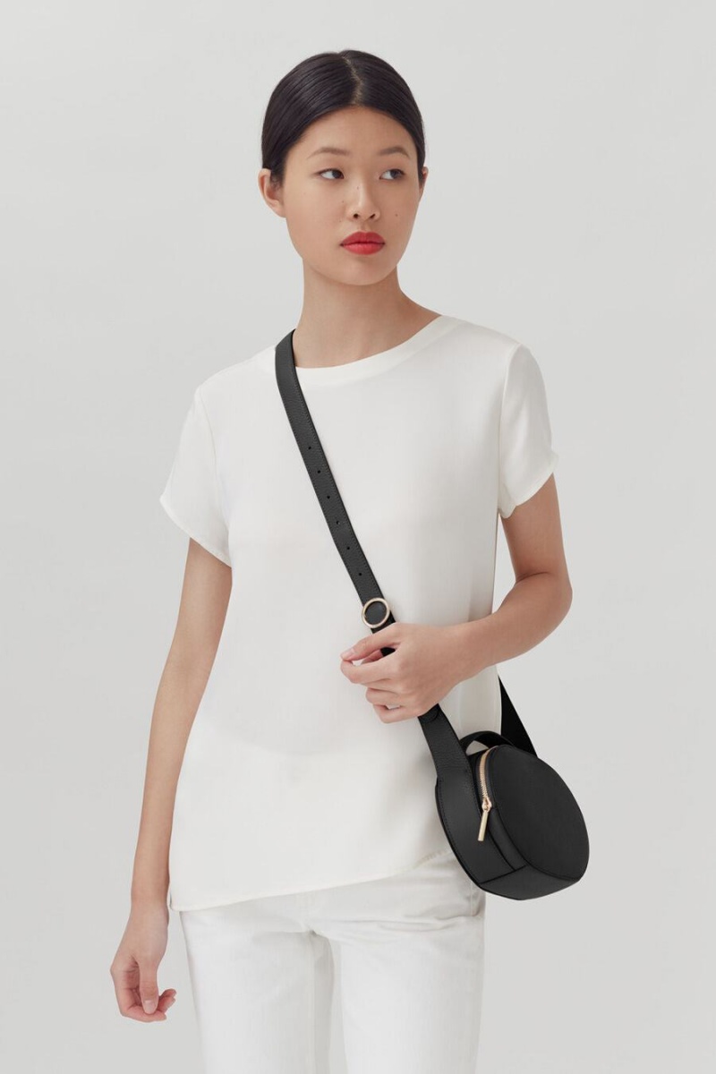 Bolsos Cruzados Cuyana Top Handle Mujer Negras | YMN7810TM