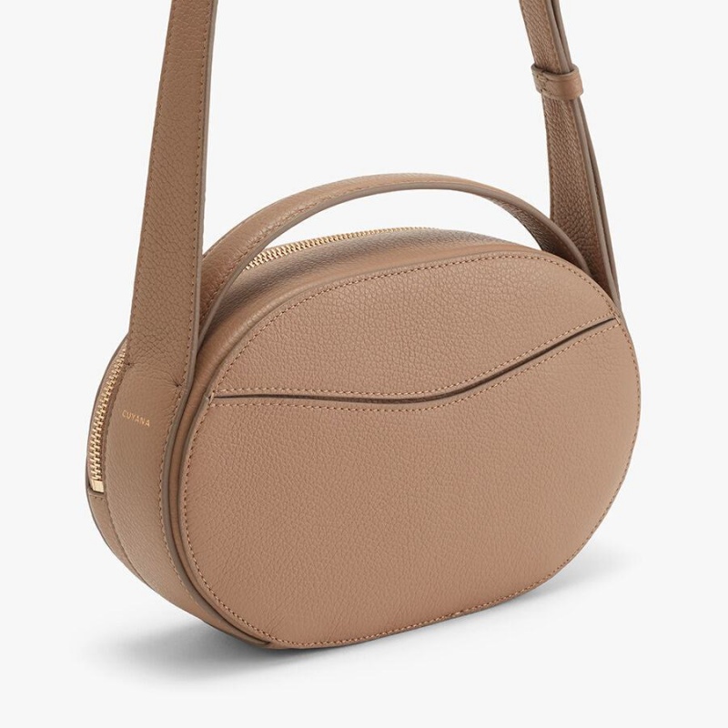 Bolsos Cruzados Cuyana Top Handle Mujer Kaki | RRZ8367SG