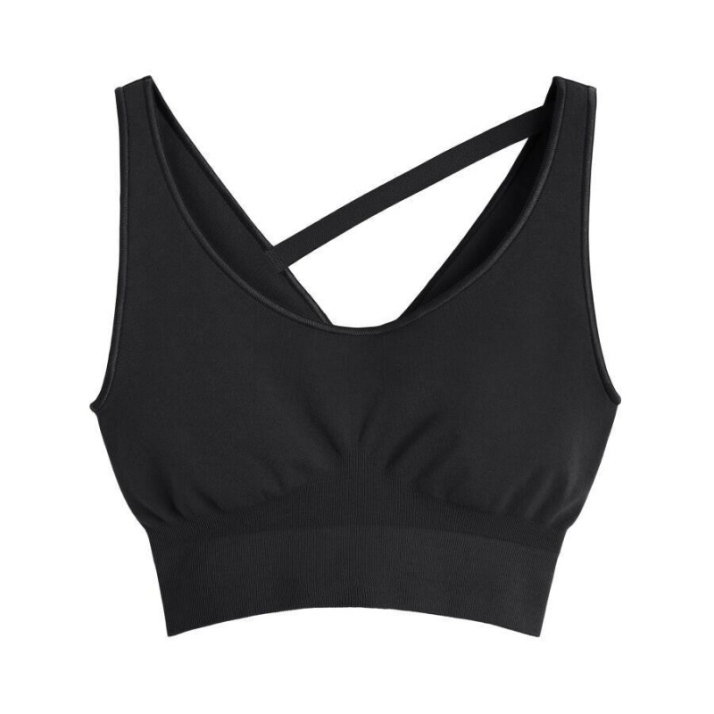Camisa Recortada Cuyana Stretch Mujer Negras | LAH4424YO
