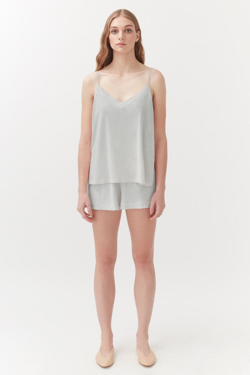 Camiseta Tirantes Cuyana Organic Pima Cami Mujer Gris | URA1520GC