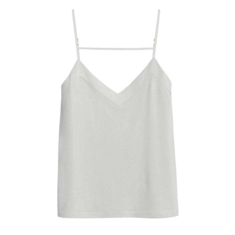 Camiseta Tirantes Cuyana Organic Pima Cami Mujer Gris | URA1520GC