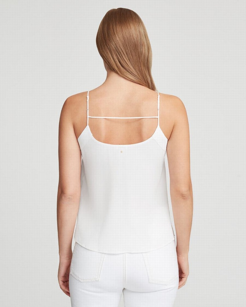 Camiseta Tirantes Cuyana Silk Cami Mujer Blancas | VQW6824KR