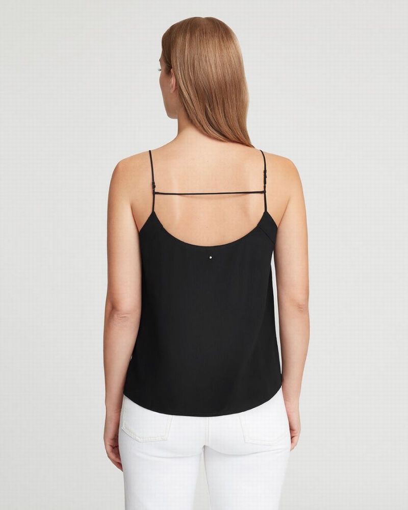 Camiseta Tirantes Cuyana Silk Cami Mujer Negras | WZV378QA