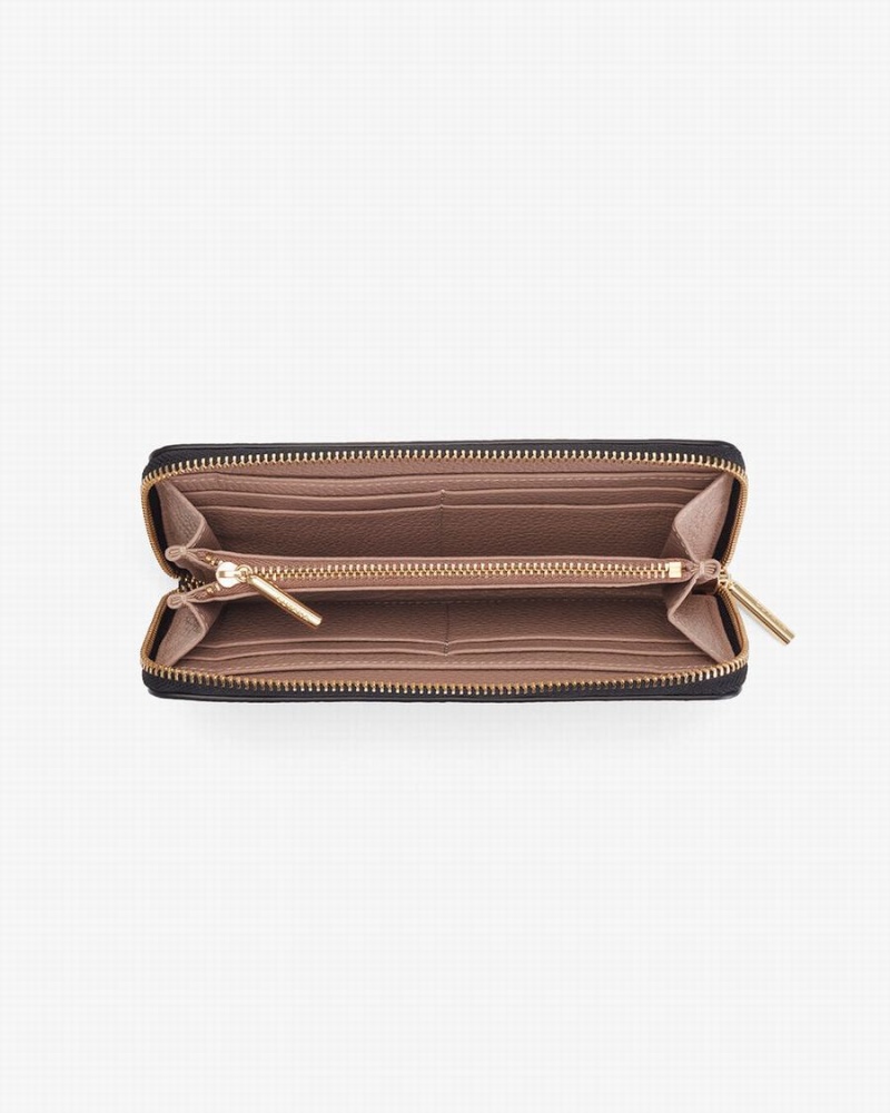 Carteras Cuyana Classic Zip Around Mujer Negras | QOK3496RX