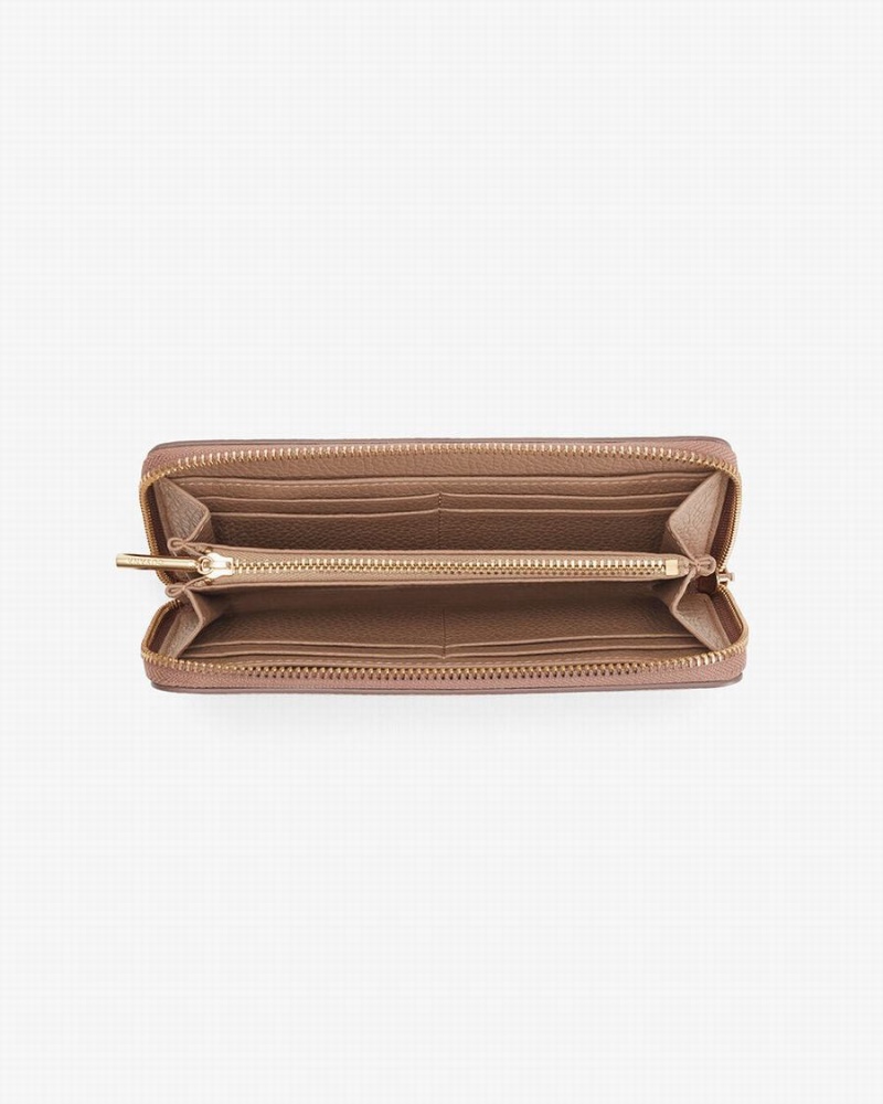Carteras Cuyana Classic Zip Around Mujer Rosas | PDV9952TN
