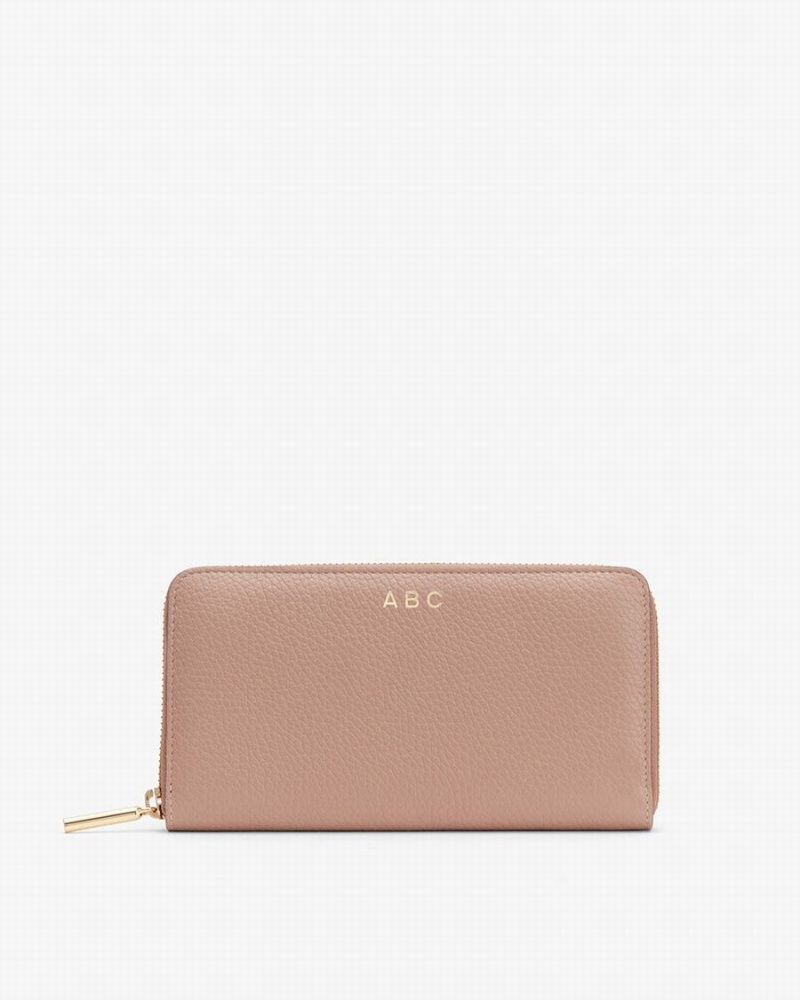 Carteras Cuyana Classic Zip Around Mujer Rosas | PDV9952TN