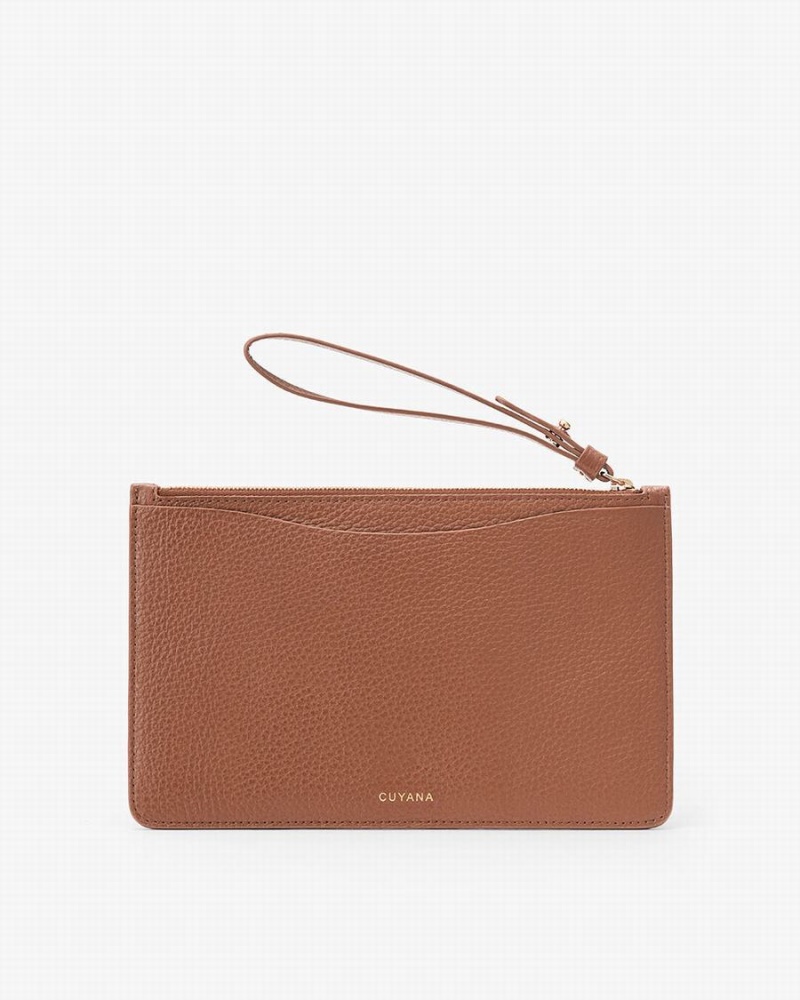 Carteras Cuyana Slim Wristlet Mujer Marrones | IDG9676KF