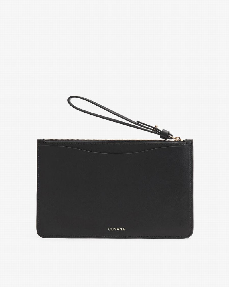 Carteras Cuyana Slim Wristlet Mujer Negras | OOD3192XE