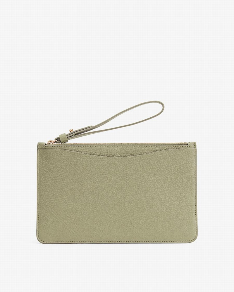 Carteras Cuyana Slim Wristlet Mujer Verde | WSK6652OJ