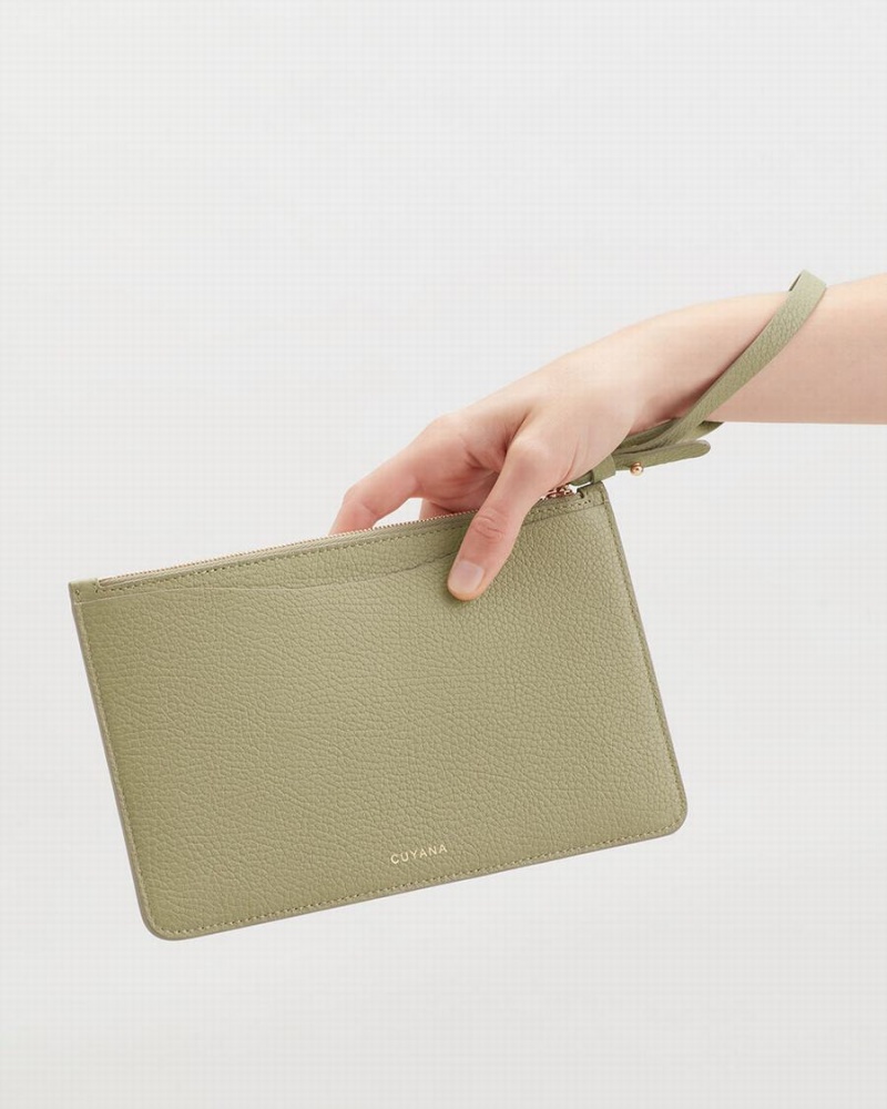 Carteras Cuyana Slim Wristlet Mujer Verde | WSK6652OJ