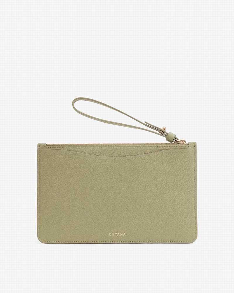 Carteras Cuyana Slim Wristlet Mujer Verde | WSK6652OJ