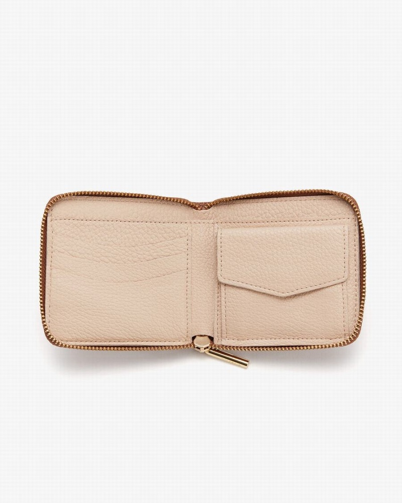Carteras Cuyana Small Classic Zip Around Mujer Marrones | HDT6276WD