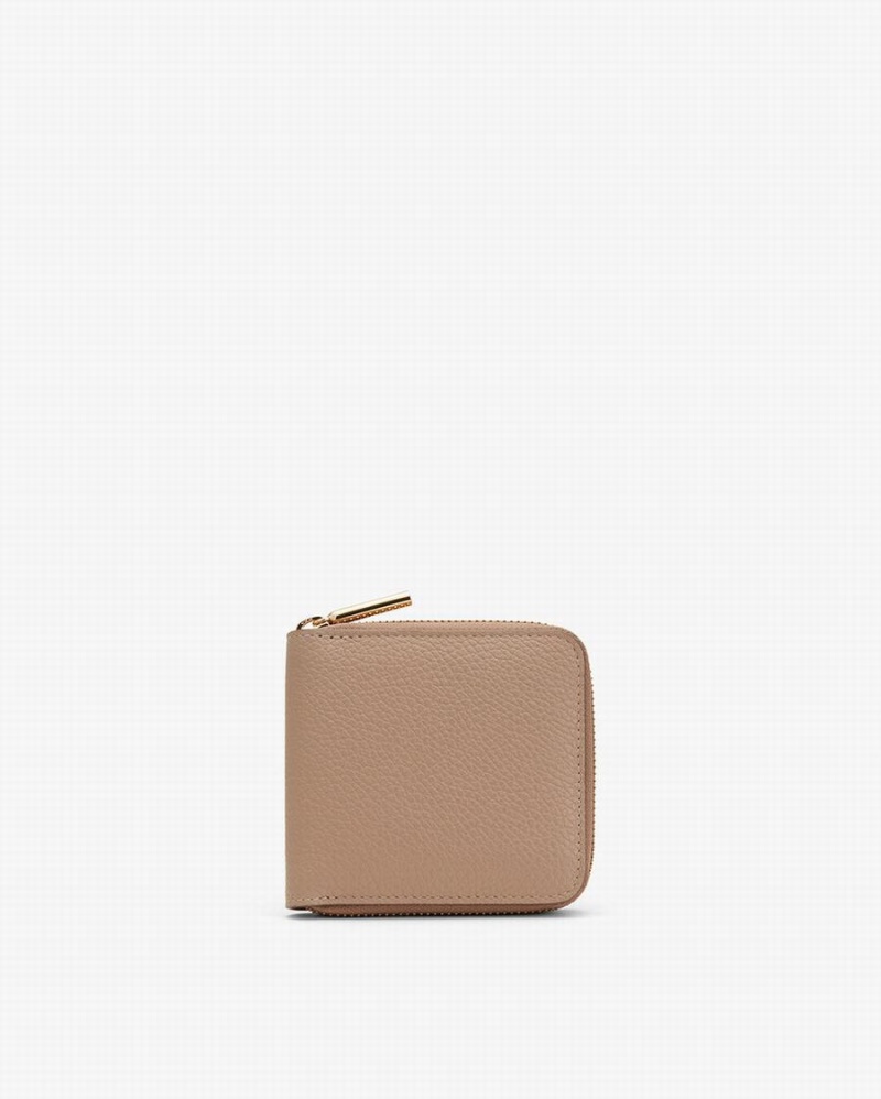 Carteras Cuyana Small Classic Zip Around Mujer Kaki | SSS8347WG
