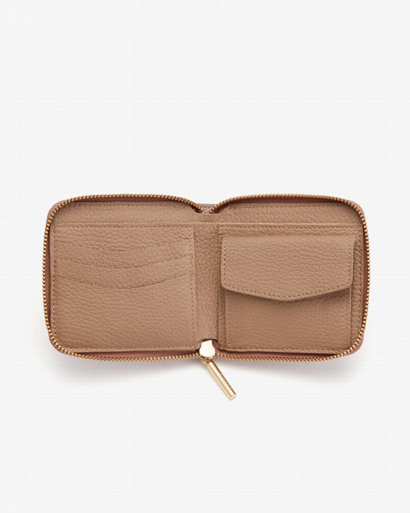 Carteras Cuyana Small Classic Zip Around Mujer Rosas | OGN9958AL