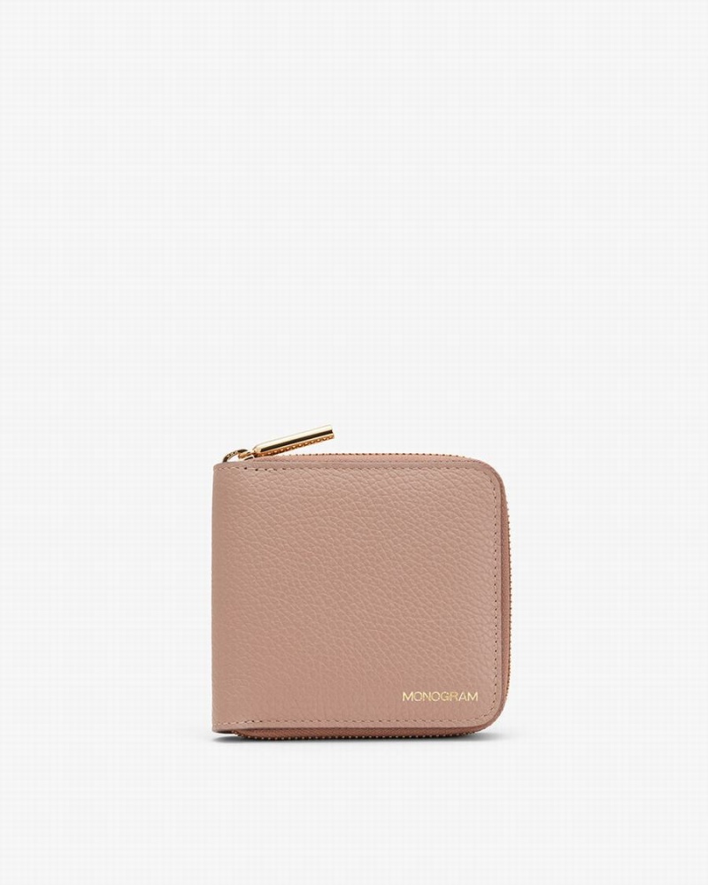 Carteras Cuyana Small Classic Zip Around Mujer Rosas | OGN9958AL