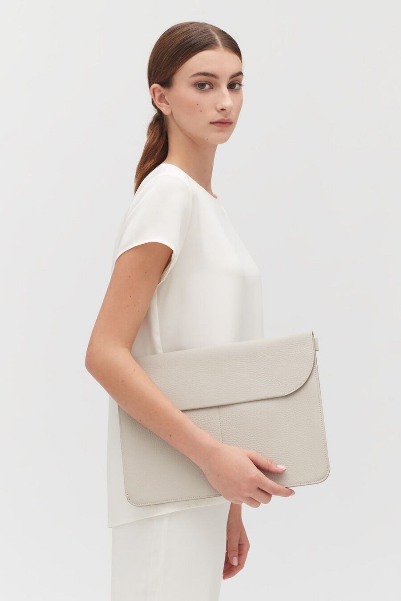 Carteras Cuyana Tech Carryall 13-inch Mujer Gris Claro | ZMO3119EM