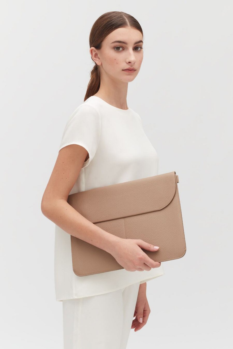 Carteras Cuyana Tech Carryall 13-inch Mujer Kaki | MVN1834ZR
