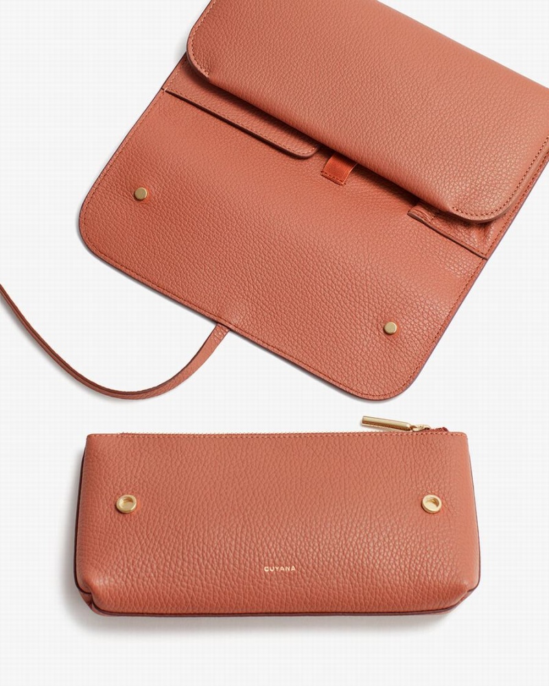 Carteras Cuyana Travel Beauty Roll Mujer Rojas Marrones | SCK5982ST
