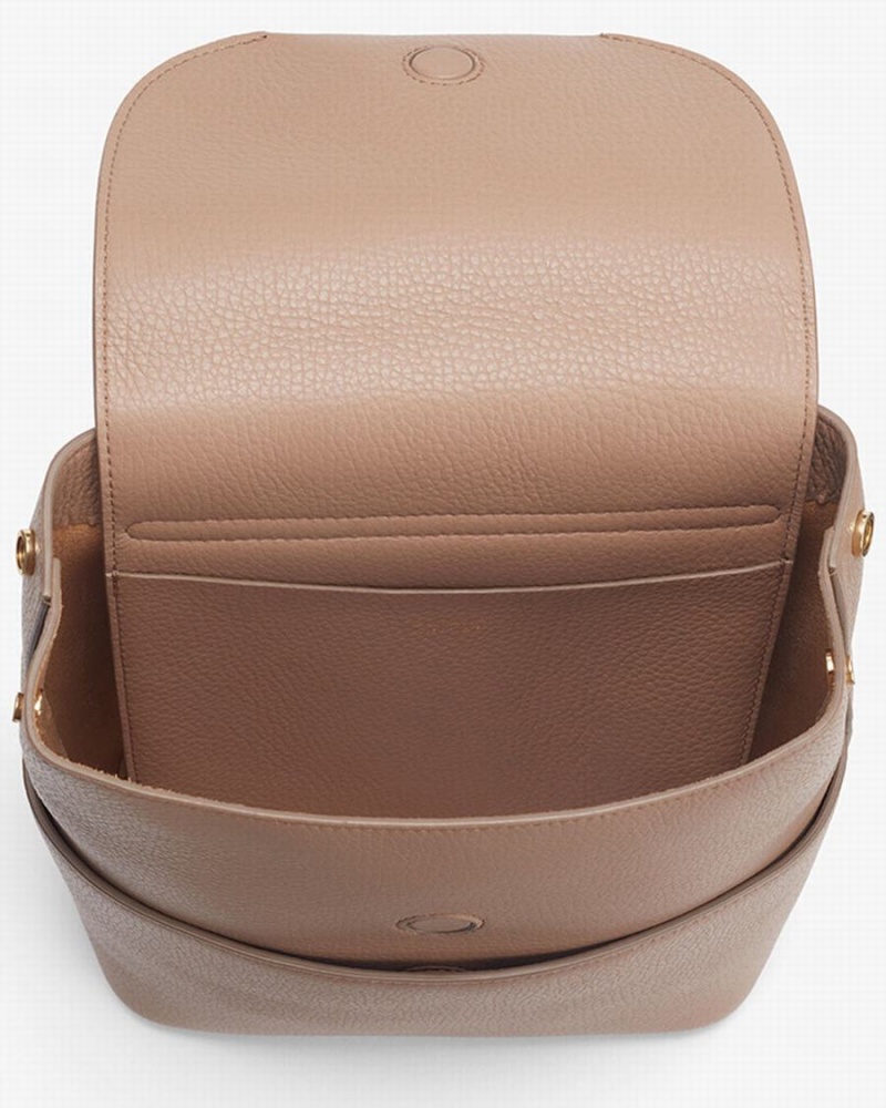 Mochilas Cuyana Mini Cuero Mujer Kaki | TTO719SM