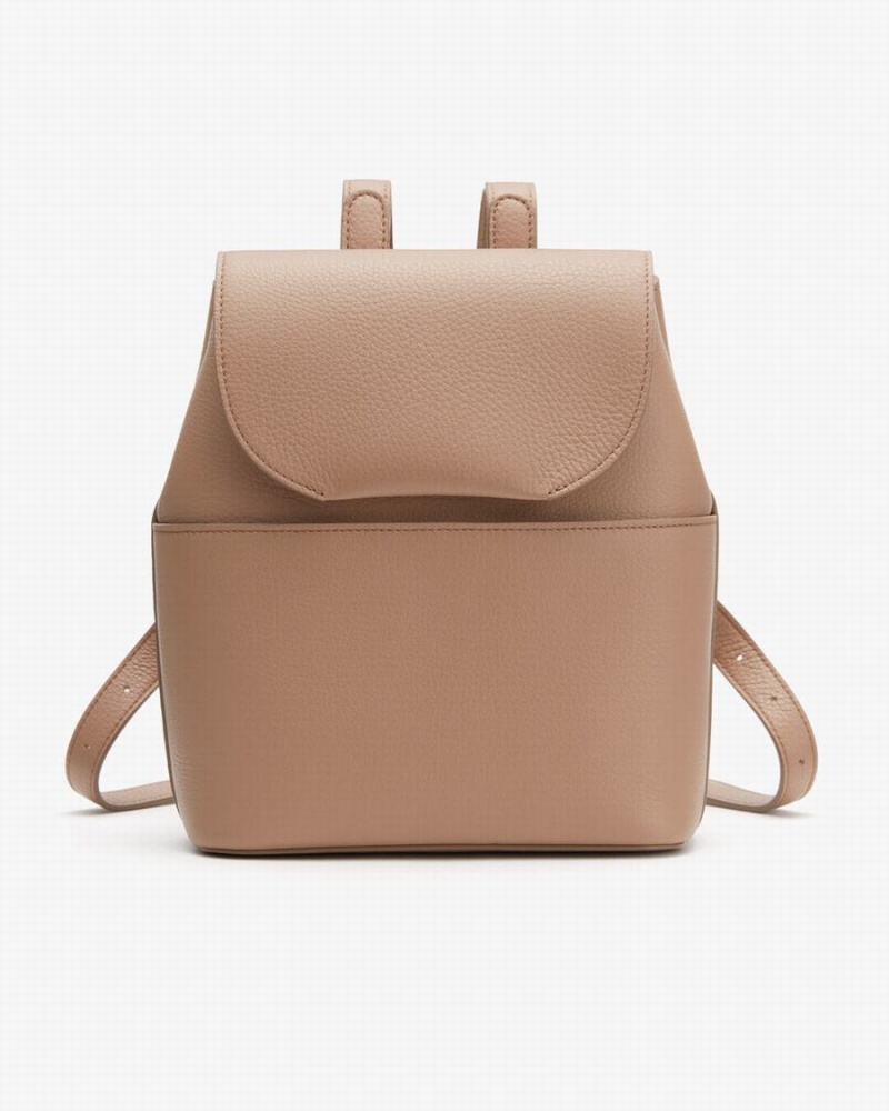 Mochilas Cuyana Mini Cuero Mujer Kaki | TTO719SM