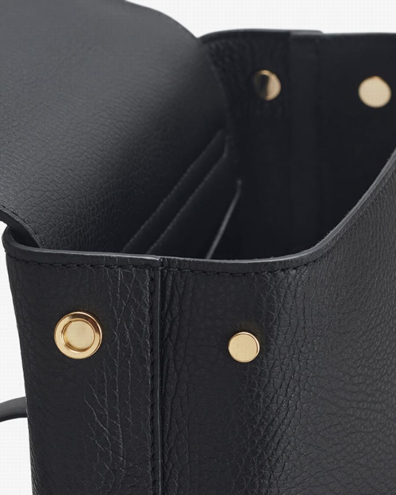 Mochilas Cuyana Mini Cuero Mujer Negras | XHX5172IB