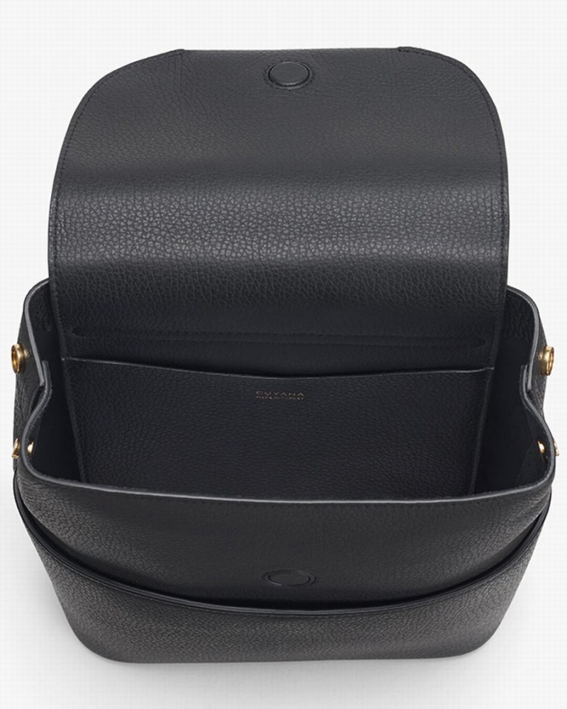 Mochilas Cuyana Mini Cuero Mujer Negras | XHX5172IB