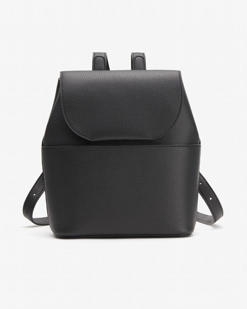 Mochilas Cuyana Mini Cuero Mujer Negras | XHX5172IB