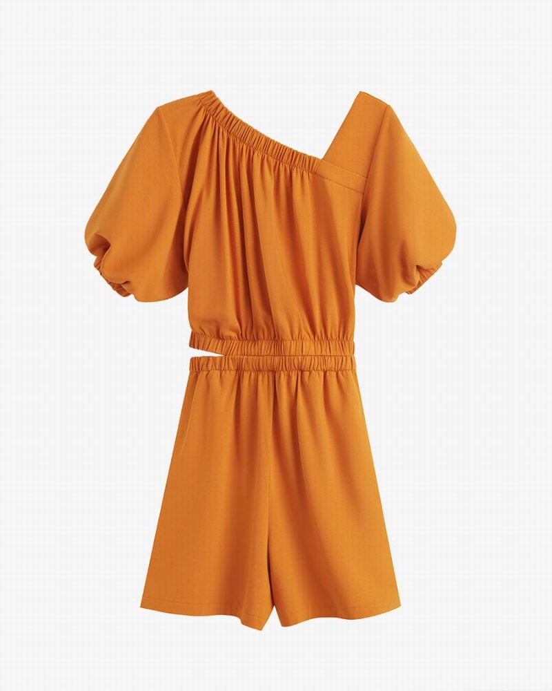 Mono Cuyana Gathered Front Mujer Amarillo | WHC3373AV