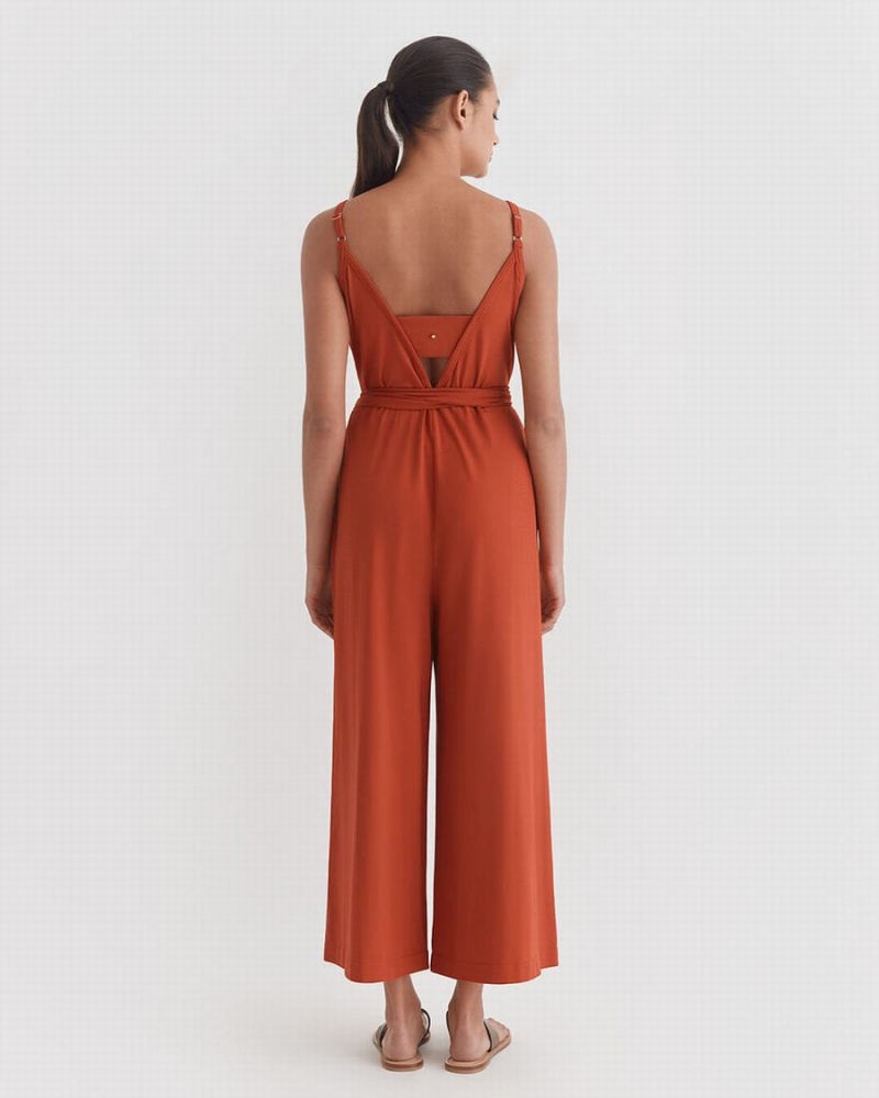Mono Cuyana V-Back Mujer Naranjas | DAO6617PJ